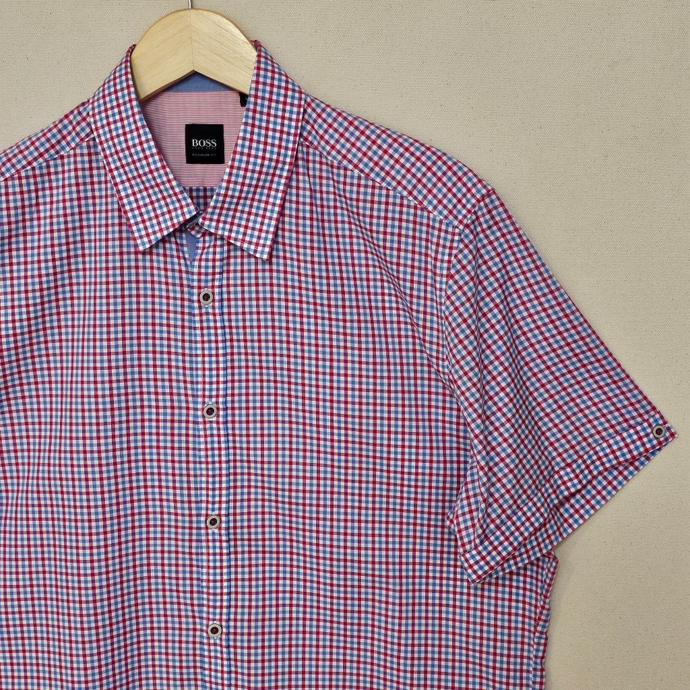 Hugo Boss Short Sleeve Regular Fit Button Down L
